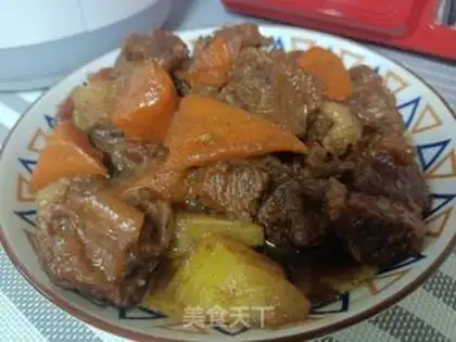 Make Cow ribs for potato carrots step 13