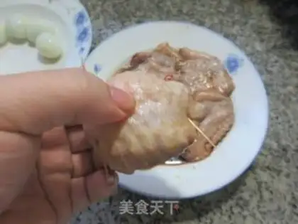 Make Chicken wings with quail eggs step 6