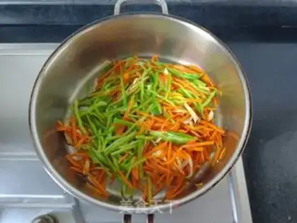 Make Vegetable fish fragrance step 7