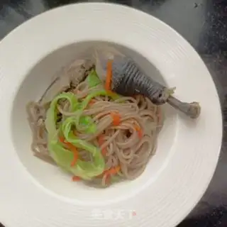 Make Chicken soup and wheat noodles step 7