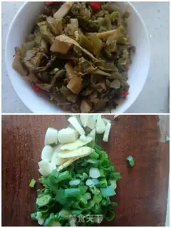 Make Sichuan pickles fried chicken blood step 0
