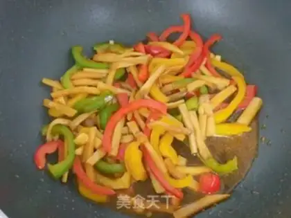 Make Pepper fried abalone mushrooms step 9