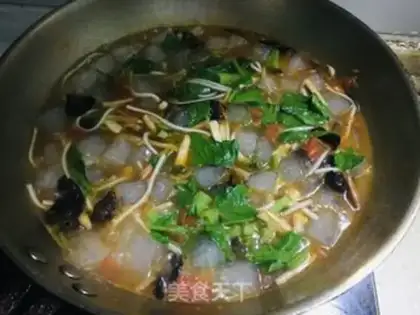 Make Powder dumplings step 1
