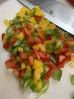 Make Bacon peppers and peas step 5