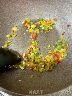 Make Bacon peppers and peas step 10