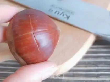 Make Honey roasted chestnuts step 1