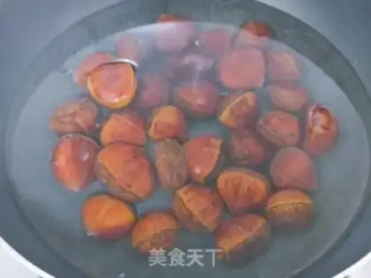 Make Honey roasted chestnuts step 2