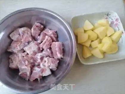 Make Potato burn ribs step 0