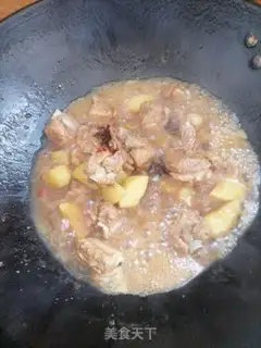 Make Potato burn ribs step 7