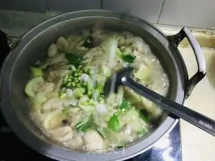 Make Chicken soup, noodle nest step 9