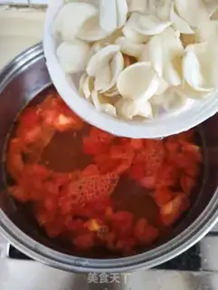 Make Tomato lily egg soup step 5