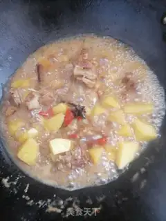 Make Potato burn ribs step 8