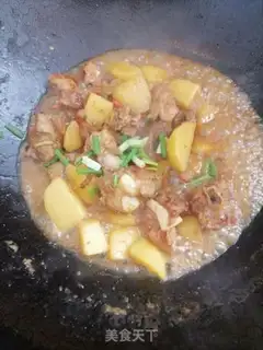 Make Potato burn ribs step 9
