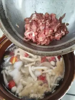 Make White mushroom cocoon soup step 6
