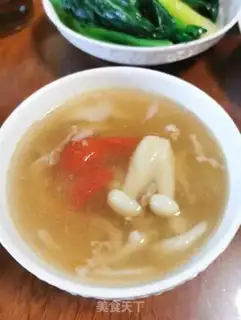 Make White mushroom cocoon soup step 7