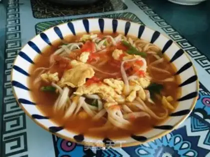 Make Tomato egg noodles step 7