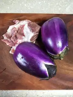 Make Pork eggplant dumplings step 0