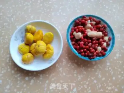 Make Chestnut peanuts step 1