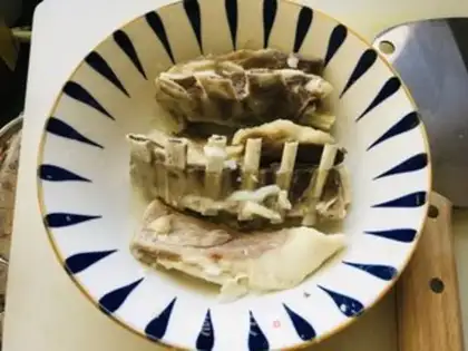 Make A powdered lamb chop step 0