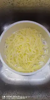 Make Clear the potatoes step 1