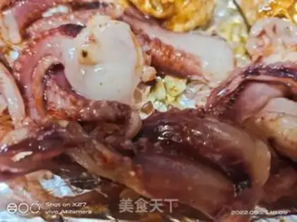 Make Roasted squid rolls step 3