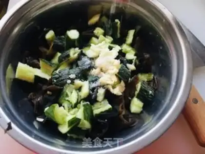 Make Wood and cucumber step 5