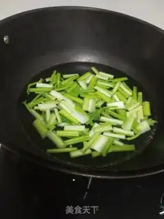 Make Soy-dry, fried celery step 2