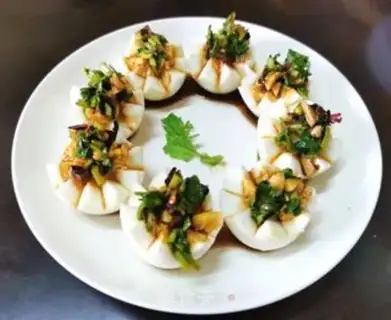 Make Garlic water eggs step 9