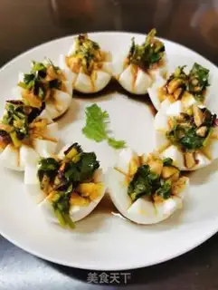Make Garlic water eggs step 10