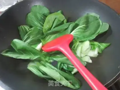 Make ♪ Red-burned veggie green noodle ♪ step 3