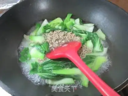 Make ♪ Red-burned veggie green noodle ♪ step 4
