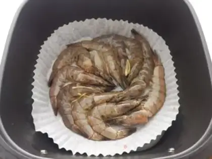 Make Air-cooked shrimp step 2