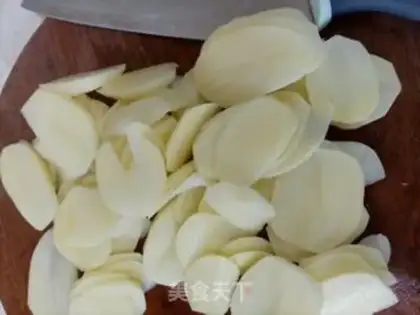 Make Air fryed potato chips step 1