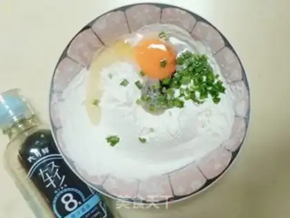 Make Breakfast eggcake step 2