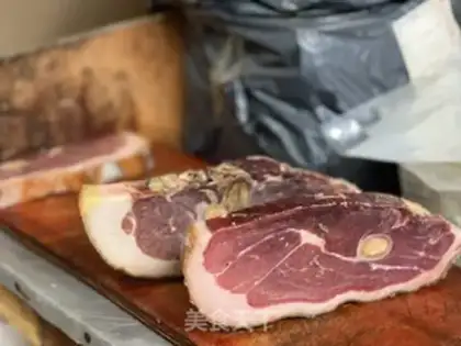 Make Chicken and ham mix step 1
