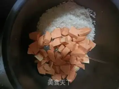 Make Red potato rice step 3