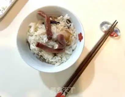 Make Chicken and ham mix step 5