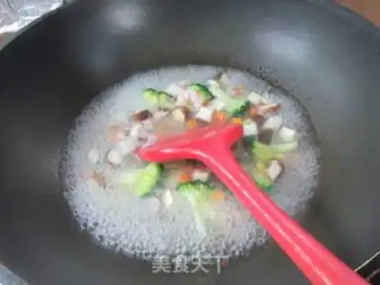 Make Shrimp oatmeal step 6