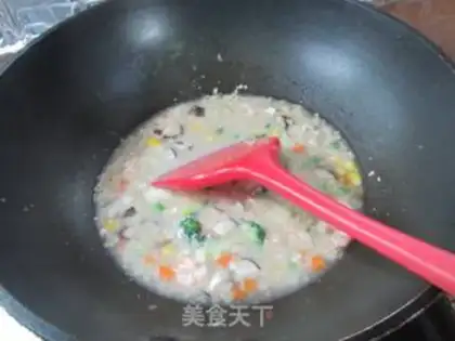 Make Shrimp oatmeal step 9