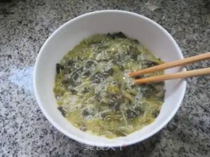 Make A pickle egg oatmeal step 1