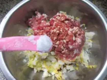 Make Big doll meat dumplings step 8