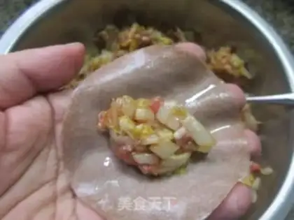 Make Big doll meat dumplings step 11
