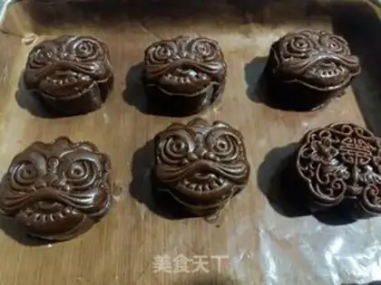 Make Chocolate moon cake step 12