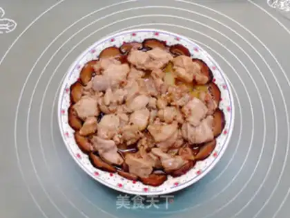 Make Mushroom potatoes steam chicken legs step 9