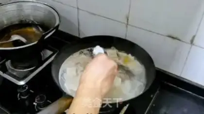 Make Carp tofu soup step 6