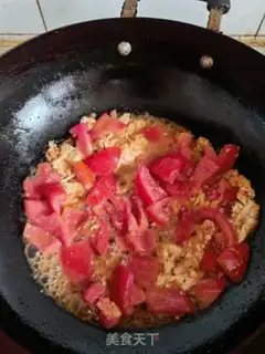 Make Tomato fried eggs step 6