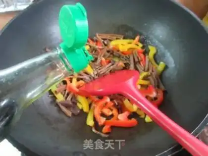 Make Tea mushrooms and peppers step 6