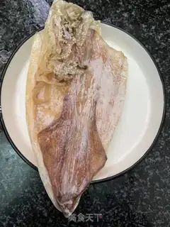 Make White radish, dry squid step 0