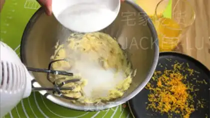 Make Orange pound cake step 4