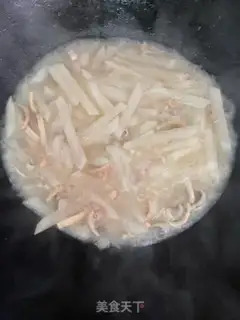 Make White radish, dry squid step 7